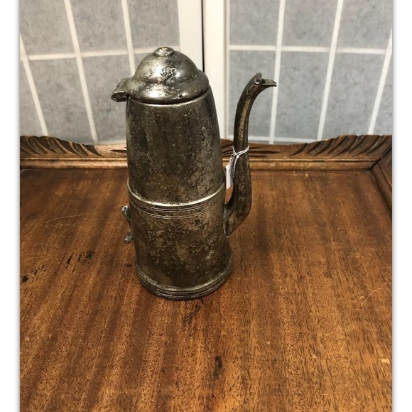 Sheffield plate, pitcher creamer with lid, metallic, for restoration,antique.: - Picture 3 of 8